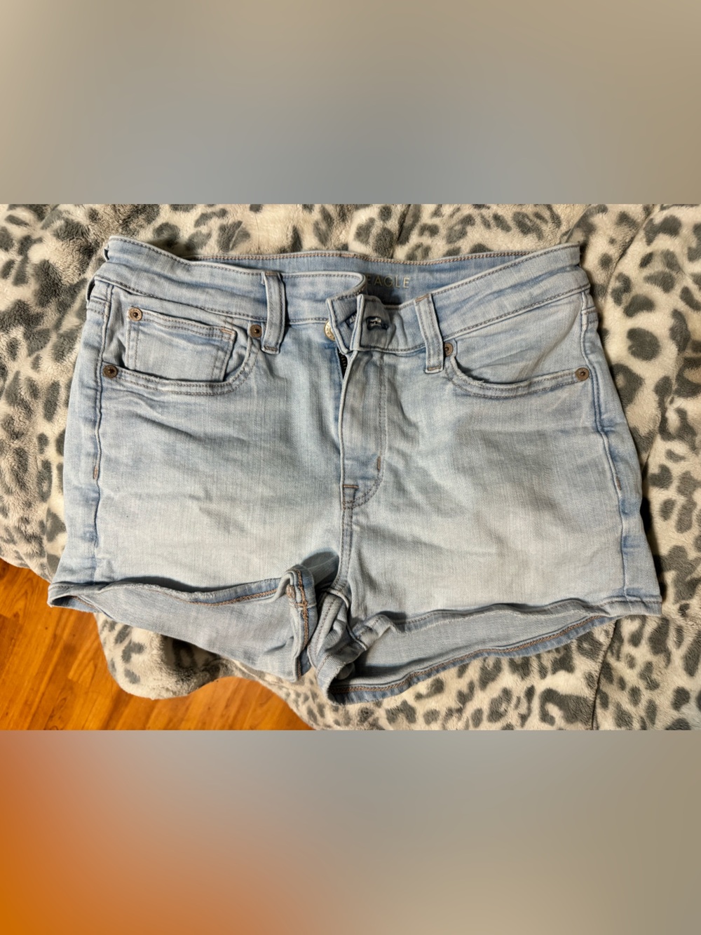 American Eagle Outfitters Light Blue Denim Shorts